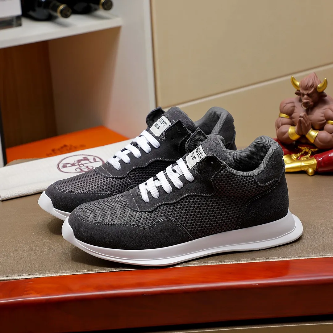 Men's shoes 💰400💰【HERMES】hot-selling men's shoes counter original items! The world's top brands...Luxury quality...//Fashion and high-end footwear 👍💪🏻...give you a low-key luxury comfort experience👍. The upper is made of pure Italian imported first-layer cowhide... 🐑 Leather lining..., comfortable and breathable, high-end and classy... luxurious and noble!! .. OEM factory shipment [Hug] stall.. Original plate. color, code number 38--44